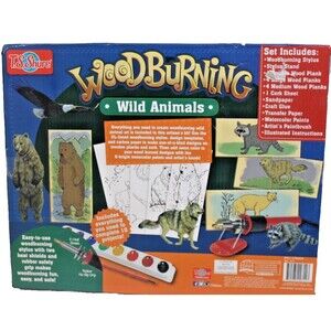 T.S. Shure Wood Burning Wild Animals Kit New 12-16 Yrs